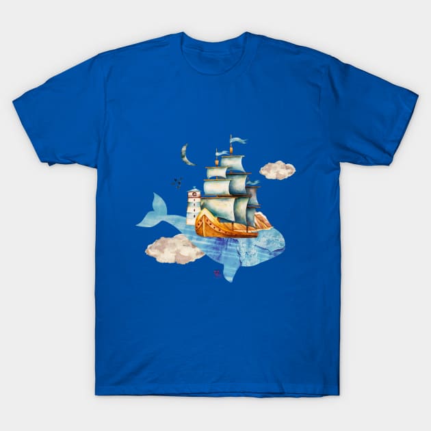 Flying boat T-Shirt by Viper Unconvetional Concept